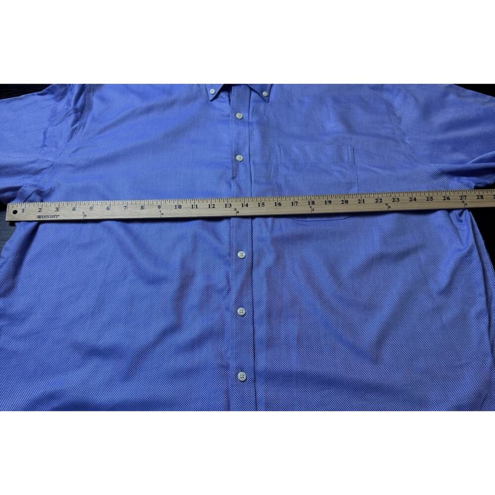 Peter Millar Men’s Blue Easy Care Nanoluxe Button Up Shirt Size 2XL, Preppy - Picture 2 of 6